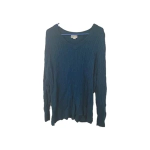 Ava &Viv Womens Blue Pullover V-Neck Sweater Plus Size 2X - Picture 1 of 5