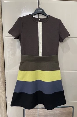 Missoni M Italy Wool Colorblock Mini Midi Dress Casual Party Cocktail Sz 40 US4 - Image 1 of 4