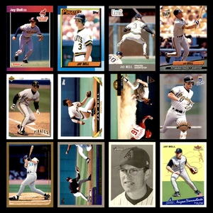 Jay Bell Lot 7 Different Baseball Cards 1989-2002 Indians/Pirates/Diamondbacks - Picture 1 of 14