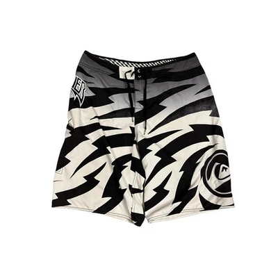 Vintage 00’s Abstract Quiksilver Board Surf Shorts Fits Size Waist 36 - Imagem 1 de 4