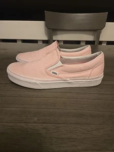 VANS Shoes Mens 9 Womens 10.5 Classic Slip On Skateboarding Low Sneakers Pink - Picture 1 of 5