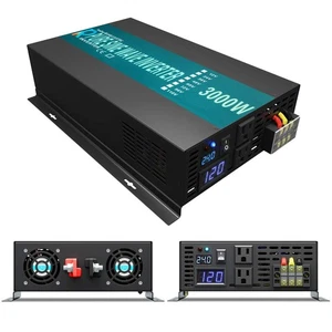 WZRELB 3000Watt Reiner Sinus Wechselrichter 24V DC auf 120V AC 60HZ (RBP300024B1) - Bild 1 von 3