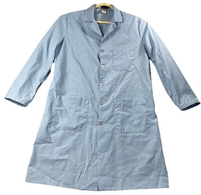 Red Kap mens Rk Lab Coat With Pockets, Light Blue Size 44R - Image 1 of 3