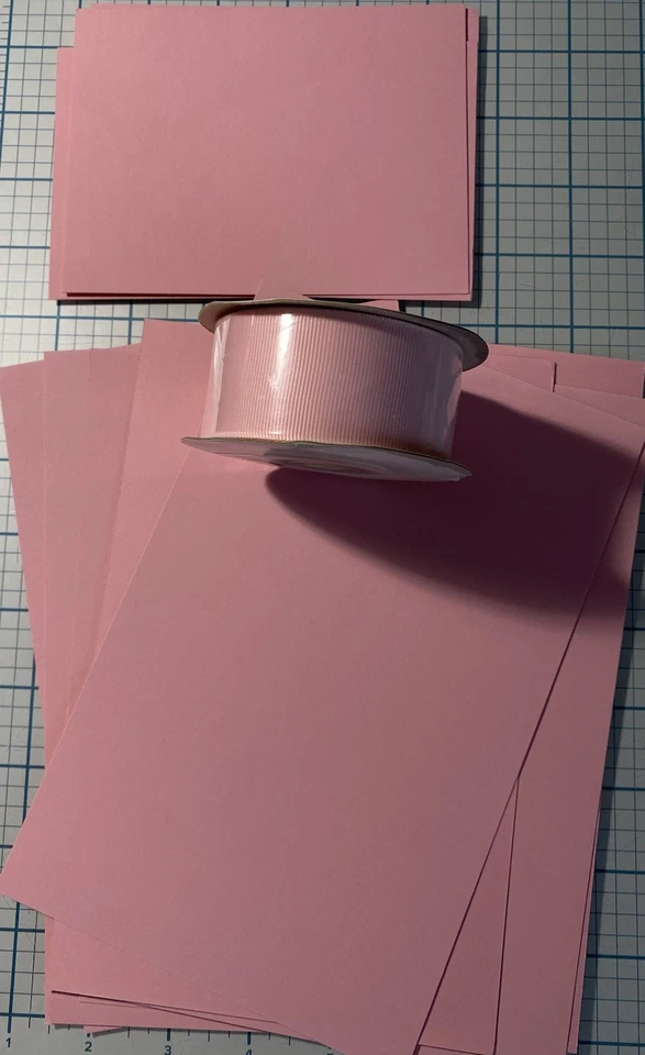 LOTE DE PIRUETAS ROSAS ESTAMPADAS Cinta de grosgrain y cartulina NUEVO ENVÍO BAJO Foto 1 de 4