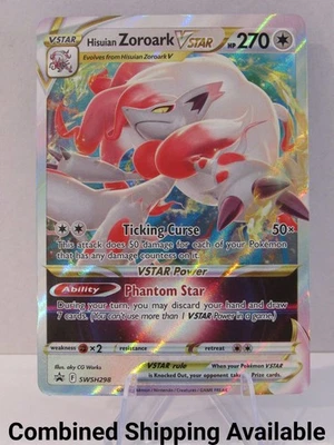 Hisuian Zoroark VSTAR - SWSH298 SWSH: Sword & Shield Promo Cards NM Holo  17198 - Image 1 of 2