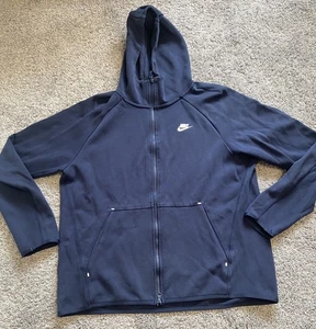 Nike Tech Hoodie Herren XL Blau Fullzip XLT, Beschreibung lesen  - Bild 1 von 5