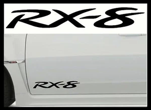 2 X MAZDA RX-8 LARGE VINYL CAR STICKERS DECALS RX8 MOD Body panel,glass graphic - Imagen 1 de 1