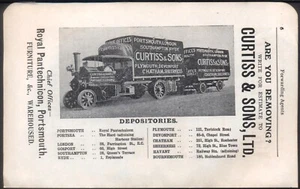 Removals by CURTISS & SONS, PORTSMOUTH. 1920 Vintage Advert. Free UK p&p - Picture 1 of 2