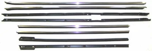 NEW 1965-1966 Cadillac Deville Convertible Beltline Weatherstrip 8 Piece Set - Picture 1 of 3