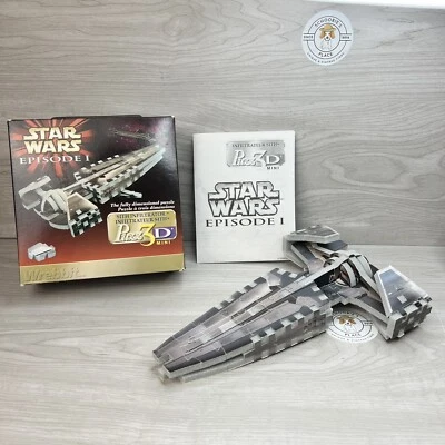 Wrebbit 3D Puzzle STAR WARS EPISODE 1 Mini Sith Infiltrator Used Missing Blaster - Image 1 of 4
