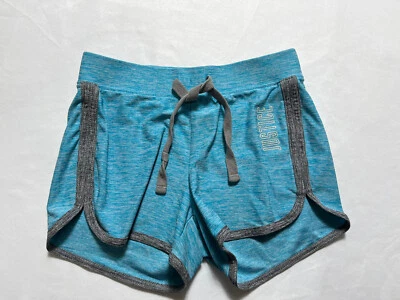 Pantalones cortos Girl's Justice Active azul cielo y gris ~talla 6/7 #B-936 Foto 1 de 4