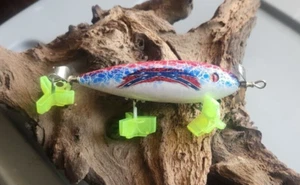Reproduction-SOUTH BEND BAIT (SURF-ORENO) Patriotic Lure - Picture 1 of 5