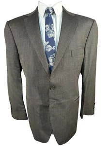 MARKS & SPENCER Mens Brown Wool Classic Fit Sport Coat Blazer Jacket SIZE 44S - Picture 1 of 9