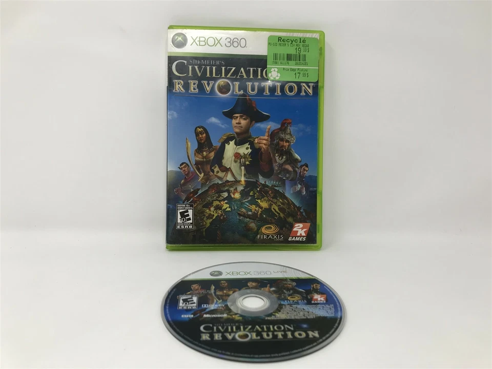 Sid Meier's Civilization Revolution - Microsoft Xbox 360 - in box - NO Manual - Image 1 of 1