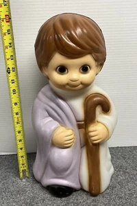 General Foam Christmas Child Nativity 16" Joseph Tabletop Blow Mold VTG - Picture 1 of 7