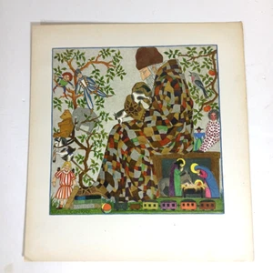 Trautl Conrad Santa Claus Room Original Vintage Lithograph Print 1920s Cizek's - Picture 1 of 6