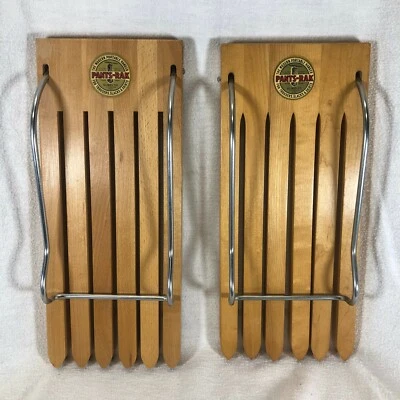 2 cabide de armário vintage MCM madeira "Pants-Rax" para calças, calças e saias," Gline&Co. - Imagem 1 de 4