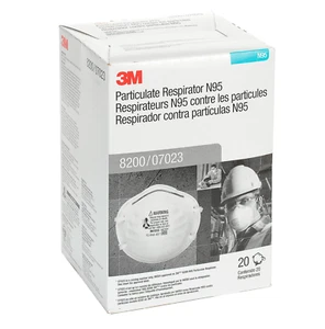 3M 8200 N95 Einweg Partikel Atemschutzmaske, 20/Spender (20er Pack) - Bild 1 von 4