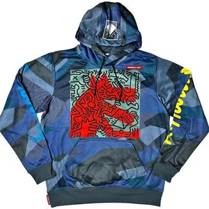 NWT Keith Haring x Members Only Graphic Print Hoodie Men’s M - Picture 1 of 8
