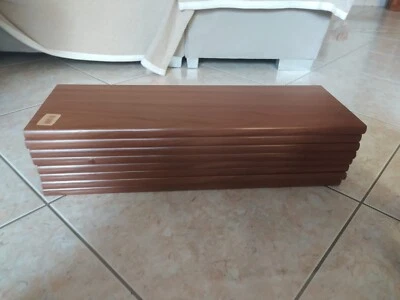 Set 8 mensole effetto legno color marrone - Immagine 1 di 4