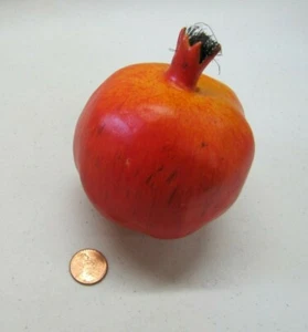 Realistic Red Pomegranate Pretend Play Fruit Food Piece Part Prop Kitchen - Picture 1 of 4