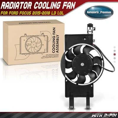 Conjunto de ventilador de refrigeración del radiador del motor del lado derecho para Ford Focus 2015-2018 1,0 L	 Foto 1 de 4