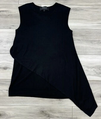 Derek Lam 羊绒丝绸不对称背心上衣 Artsy Lagenlook 尺寸 S — 第 1/4 张图片