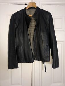 AQUASCUTUM size 12 leather jacket 