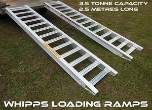 3.5T Capacity Excavator Ramps 2.5 metres long x 450mm track width - Picture 1 of 4