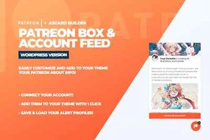 WordPress Premium Plugins Patreon Box und über Feed WordPress Plugin Alle Artikel - Bild 1 von 1