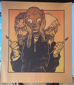 Jermaine Rogers Art Print, Art is Dead Orange Creme Ed: of 20 with best doodle - Picture 1 of 5