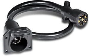 ONLINE LED STORE 3ft 7-Way Trailer Plug Wiring Harness [7-Pin Trailer Cord Exten - Picture 1 of 7