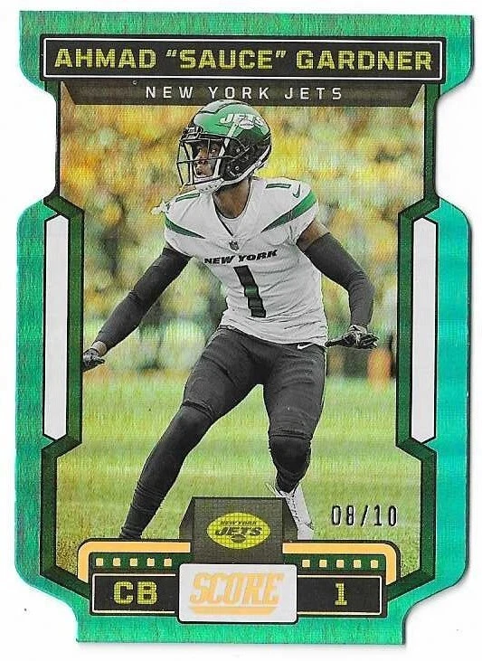 2023 Score #292 Ahmad "Sauce" Gardner Die Cut Parallel 8/10 - Image 1 of 1