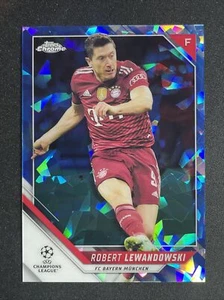 Robert Lewandowski - 2021-22 Topps Chrome UEFA Sapphire #123 FC Bayern Munchen - Picture 1 of 2