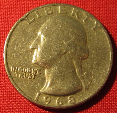 1968 P Washington Quarter - Circulated - Actual Coin in Photos  (2500) Cover