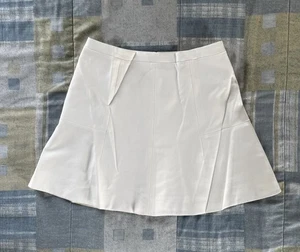 J.Crew White A-Line Mini Skirt Elegant Cut Women's Skirt Sz 6 - Picture 1 of 16