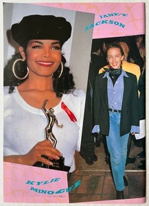 Kylie Minogue JANET JACKSON 1992 CLIPPING JAPAN MAGAZINE IR 5M - Picture 1 of 2