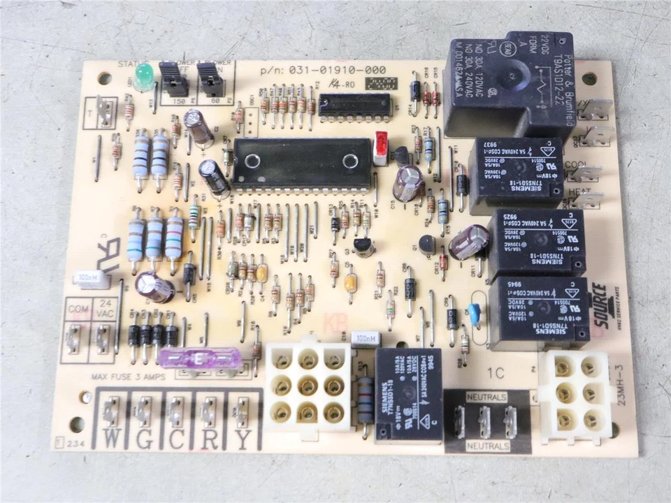 Coleman Evcon 031-01910-000 Furnace Control Circuit Board SOURCE1 - Image 1 of 4
