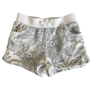 Janie and Jack Palm French Terry Short Size 6 White Black Girls - Picture 1 of 4