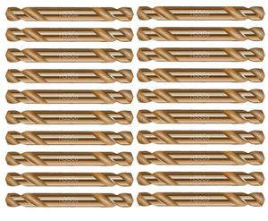 Cobalt Drill Bit Double End 1/4" HSS Co Stubby Short Metal Drill Steel-20Pcs - Picture 1 of 9