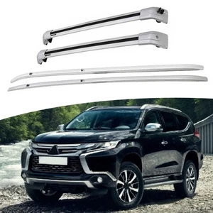 4Pcs Fits for Mitsubishi Montero 2016-2021 Aluminum Roof Rail Rack Cross Bars - Bild 1 von 14