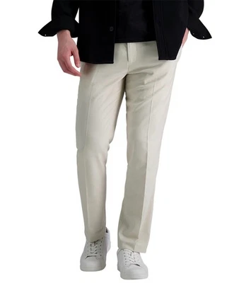 $95 NUEVO KENNETH COLE REACTION Hombres 32x29 Beige Sólido Calce Ajustado Pantalones/Pantalones de Vestir Foto 1 de 4