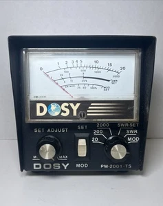 DOSY PM-2001-TS INLINE 2000W MAX SWR BRIDGE & MODULATION METER w/ 3 WATT RANGES - Zdjęcie 1 z 22