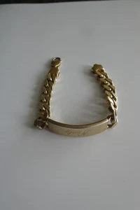 A929-925er Silber Panzer Armband Vergoldet Lg 21 cm Breit 11,3 mm Gew 47,5 Gramm - Bild 1 von 7