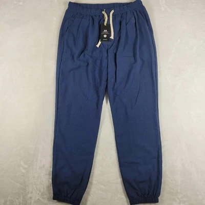 Jishinman 裤子男式 3XL 蓝色日本街头服饰休闲宽松阔腿全新带标签 — 第 1/4 张图片