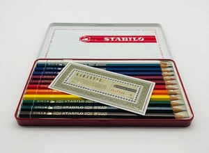 Schwan Stabilo Box No. 8773, Farbstifte 12 Stück in Box - Blechdose Vintage - Bild 1 von 8