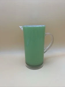 Pottery Barn Alfresco Acrylic Drink Pitcher  Green Vintage 2 Qt NWT Flawed - Picture 1 of 11