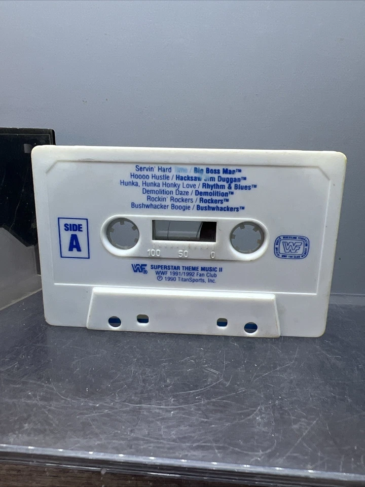WWF Superstars Theme Music 1991 Fan Club Tape 2 Honky Demolition Rocker WWE RARE - Image 1 of 4