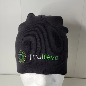 Trulieve Medical Marijuana Weed Beanie Hat Black Adult Embroidered Winter Cap - Picture 1 of 6