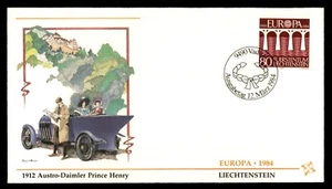 Mayfairstamps Liechtenstein FDC 1984 Europa Bridge Austro Daimler Prince Henry F - Picture 1 of 2